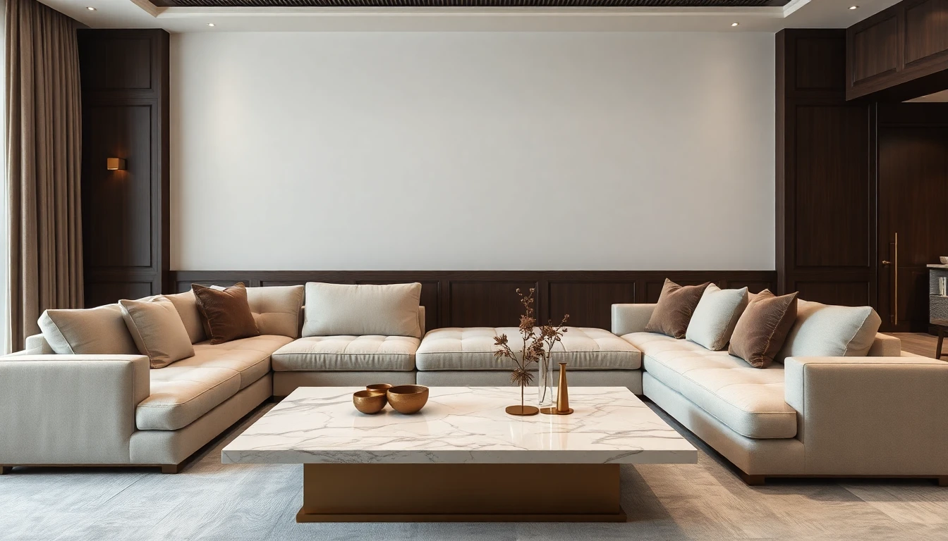 Ambiente de sala de lujo